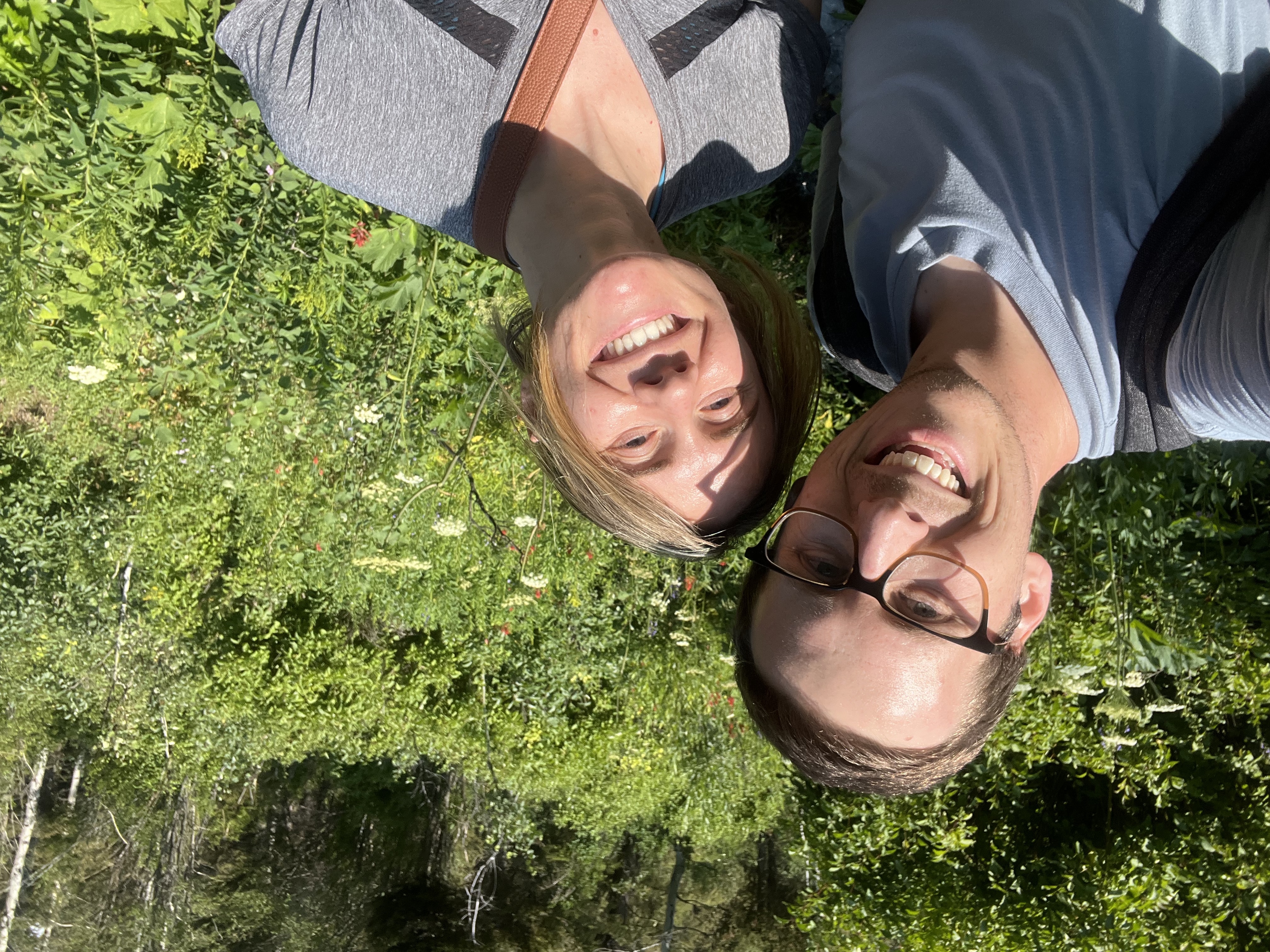 Ellie and Daniel on the hike